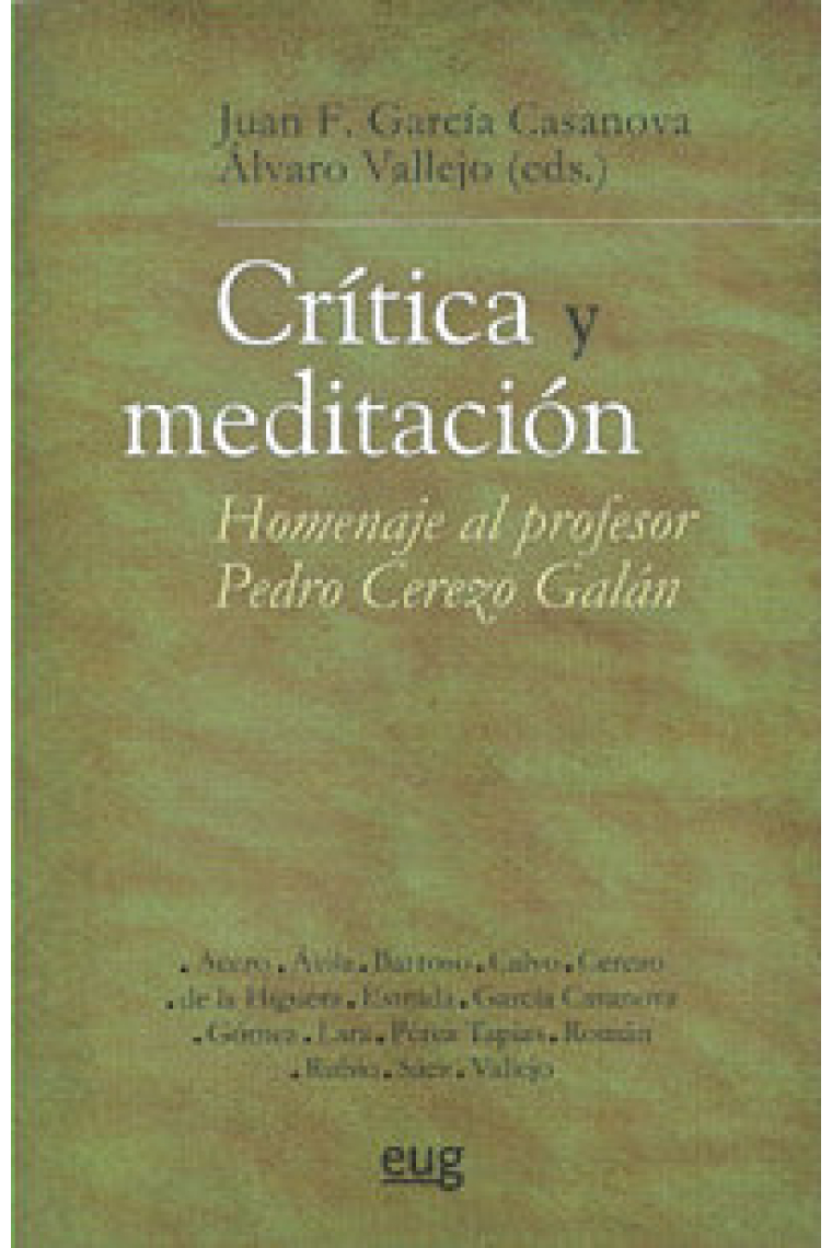 Crítica y meditación