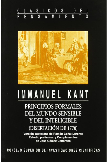 Principios formales del mundo sensible y del inteligible (Disertación de 1770)