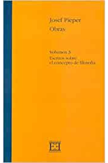 Obras (Tomo 3): Escritos sobre el concepto de filosofía