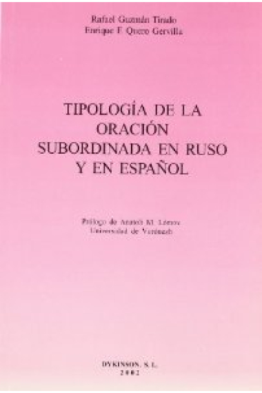 Tipología de la oración subordina en ruso y en español