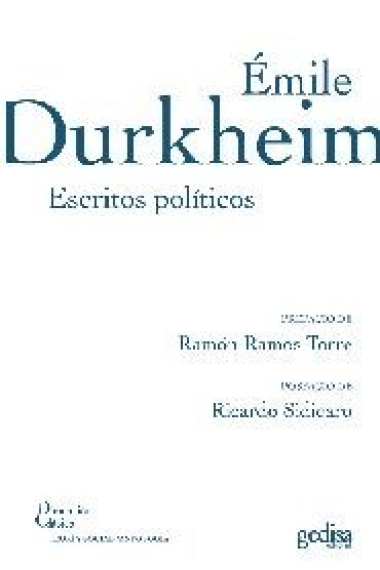 Émile Durkheim. Escritos políticos