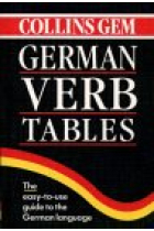 Collins gem German Verb Tables. The Easy-to-Use Guide to the German Language