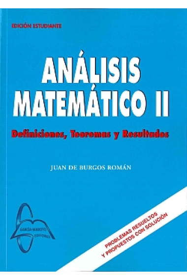 Análisis matemáticos II. Definiciones, teoremas y resultados