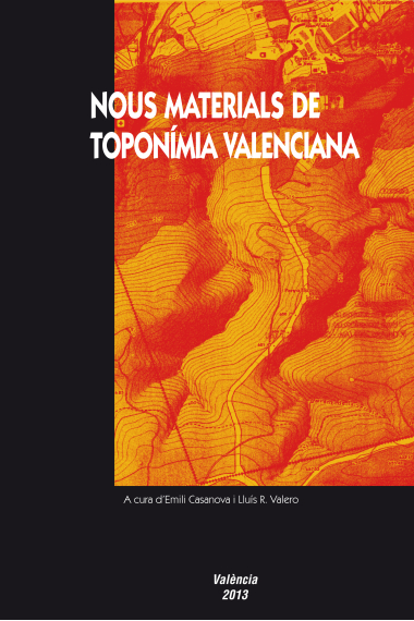 Nous materials de toponímia valenciana