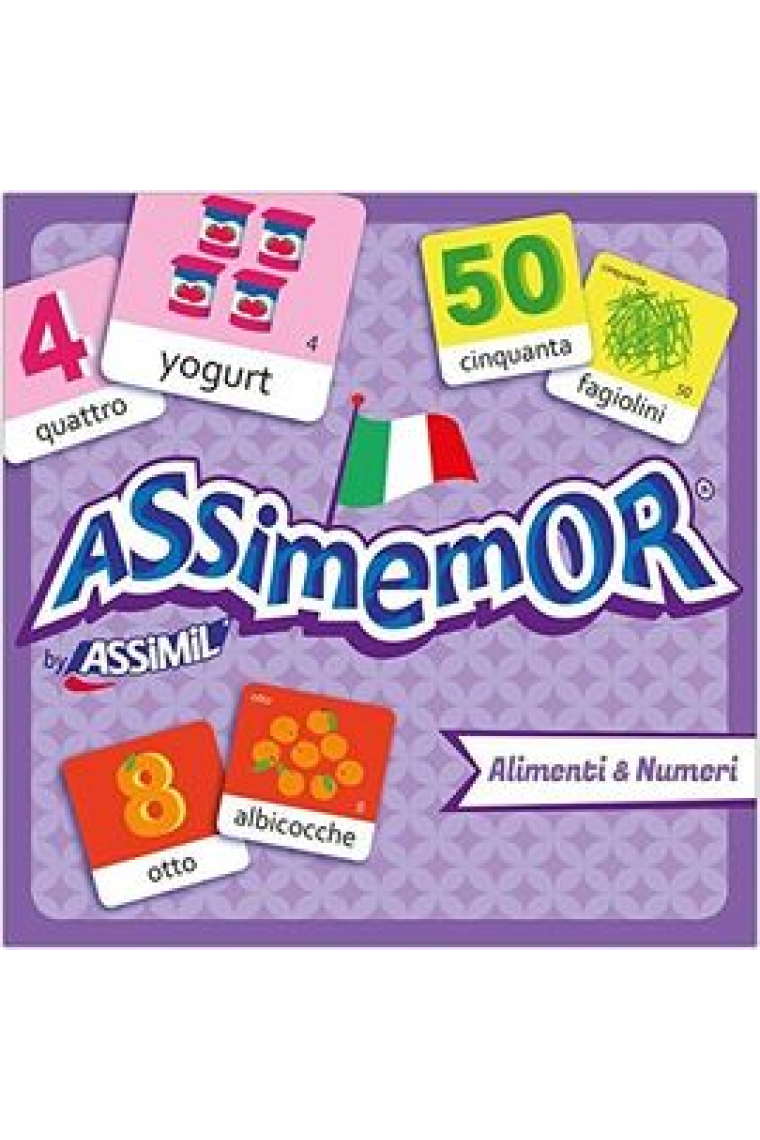 ASSIMEMOR: Alimenti & Numeri (Un coffret de 64 cartes)