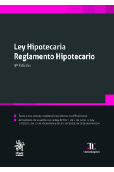 Ley Hipotecaria. Reglamento Hipotecario (Edición 2024)