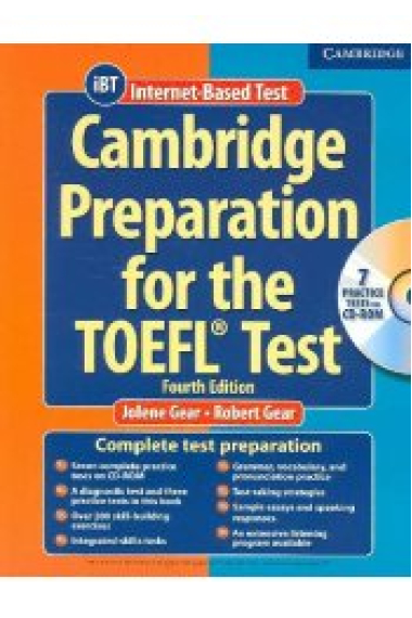 Cambridge Preparation TOEFL iBT Test Fourth edition (Book with CD-ROM and Audio CD)