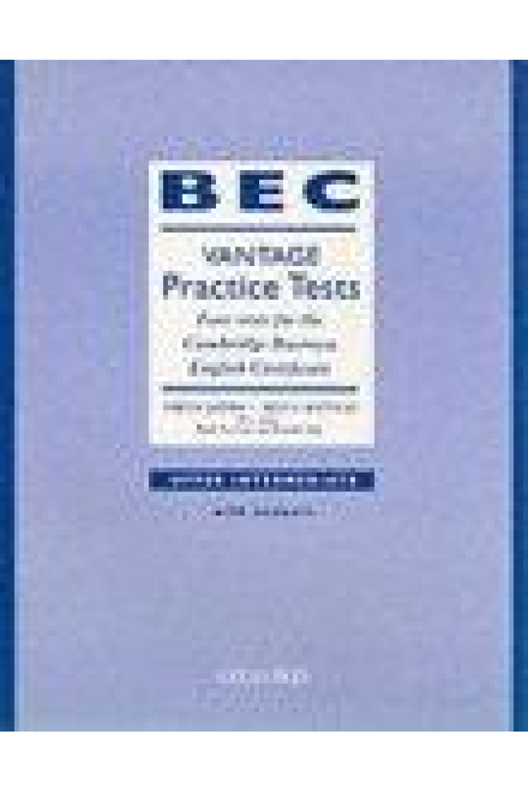 BEC vantage practice tests. Upper intermediate (with answers)