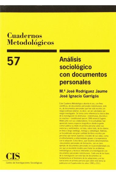 Análisis sociológico con documentos personales