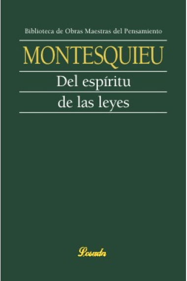 Del espíritu de las leyes