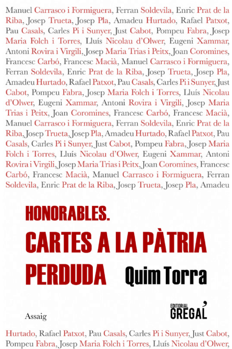 Honorables. Cartes a la pàtria perduda