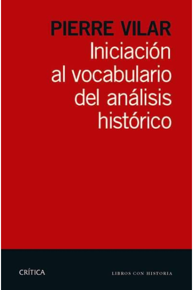 Iniciación al vocabulario del análisis histórico