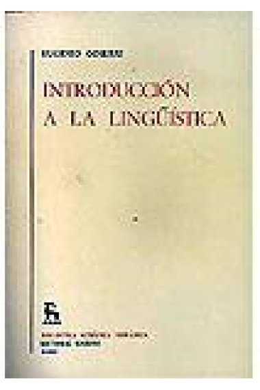 Introdución a la lingüística