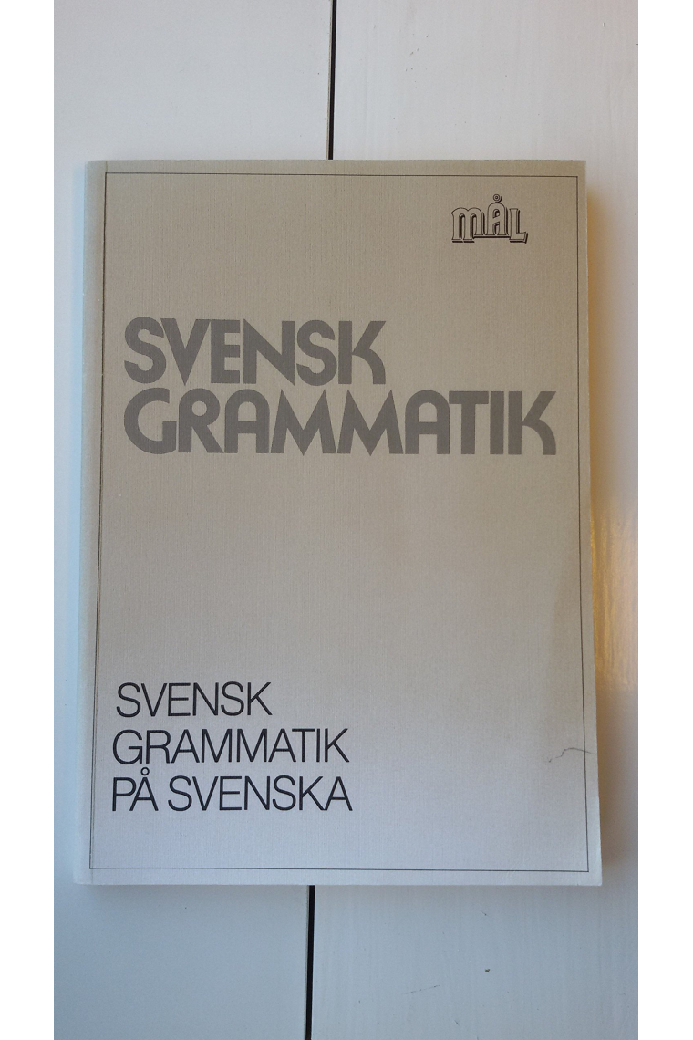 Svensk grammatik på svenska