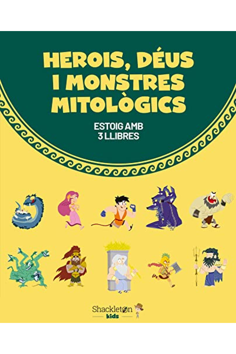 Herois, déus i monstres mitològics: Estoig amb 3 llibres