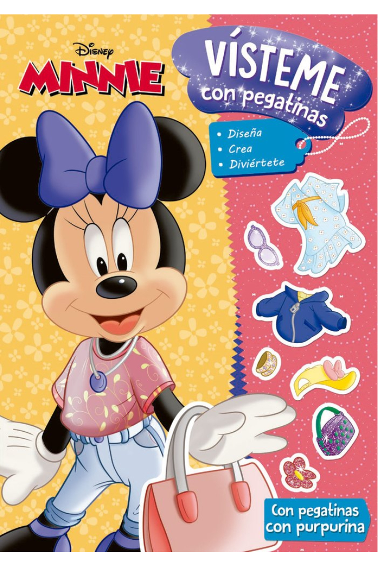 MINNIE VISTEME CON PEGATINAS 2