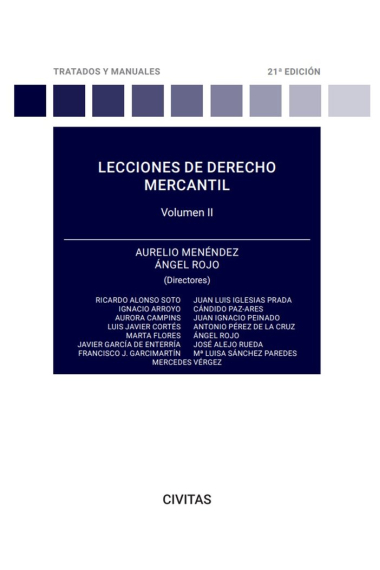 LECCIONES DE DERECHO MERCANTIL VOLUMEN II 21ª ED