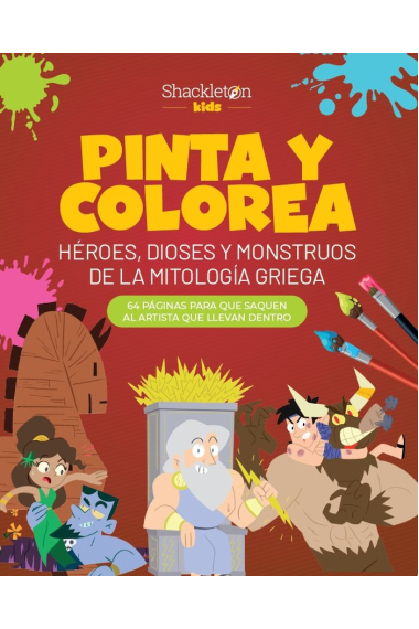 Pinta y colorea héroes, dioses y monstruos de la mitología griega