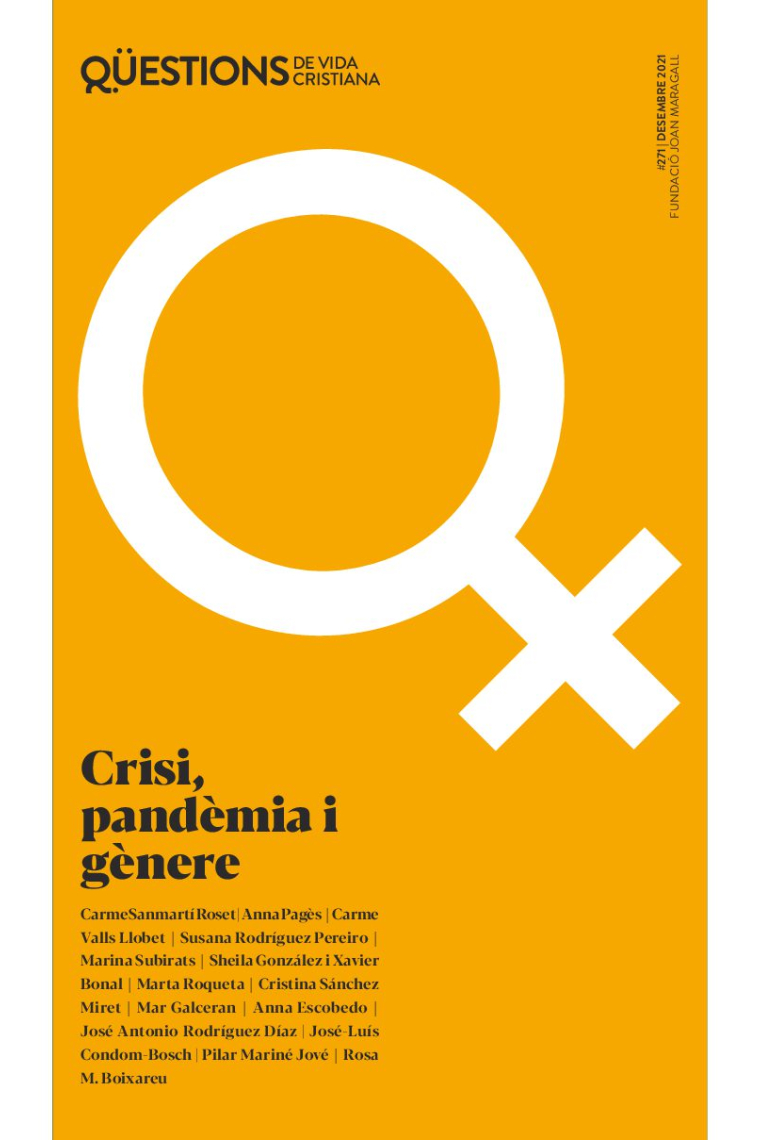 Crisi, pandèmia i gènere (Qüestions de la vida cristiana, 271)