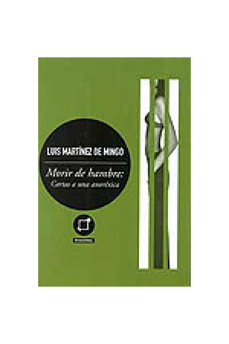 Morir de hambre : cartas a una anoréxica