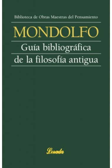 Guía bibliográfica de la filosofía antigua