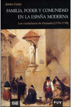 Familia, poder y comunidad en la España moderna. Los ciudadnos de Granada (1570-1739)