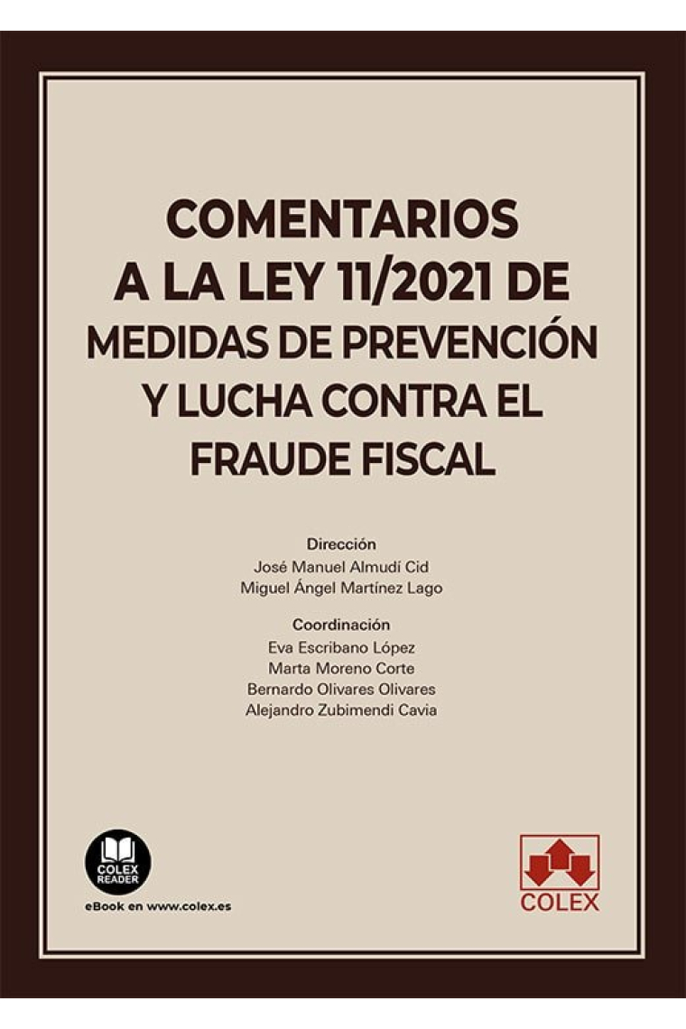 COMENTARIOS A LEY 11/2021 DE MEDIDAS PREVENCION Y LUCHA CON