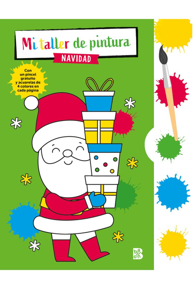 PINCEL Y ACUARELAS NAVIDAD