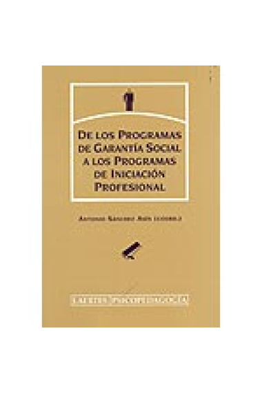 De los programas de garantía social a los programas de iniciación profesional