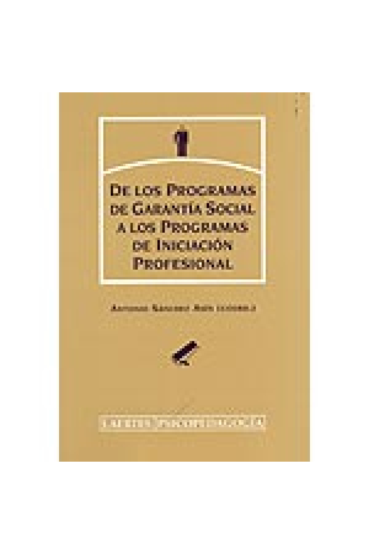 De los programas de garantía social a los programas de iniciación profesional