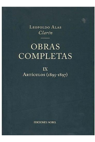 Obras completas, vol. IX: Artículos (1895-1897)