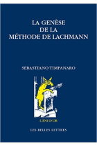 La genèse de la méthode de Lachmann