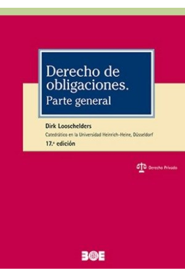 DERECHO DE OBLIGACIONES. PARTE GENERAL. 17ª EDICION