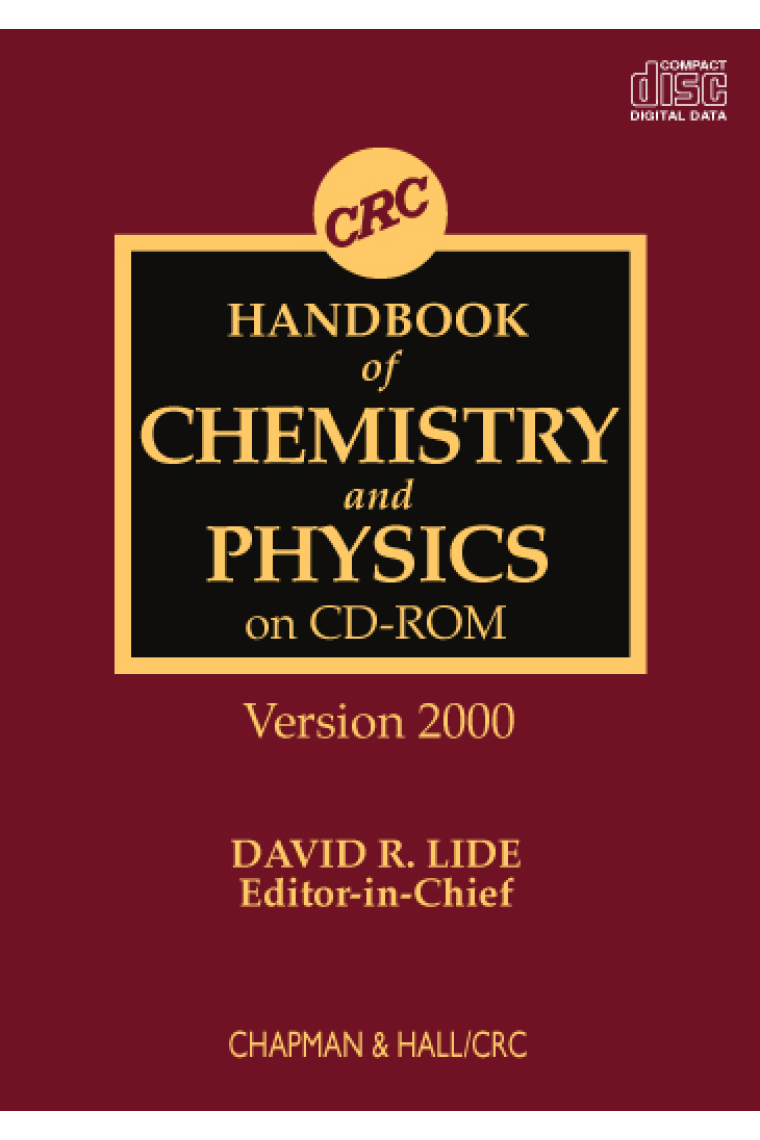 Handbook of Chemistry and Physics.2000. CD-ROM.