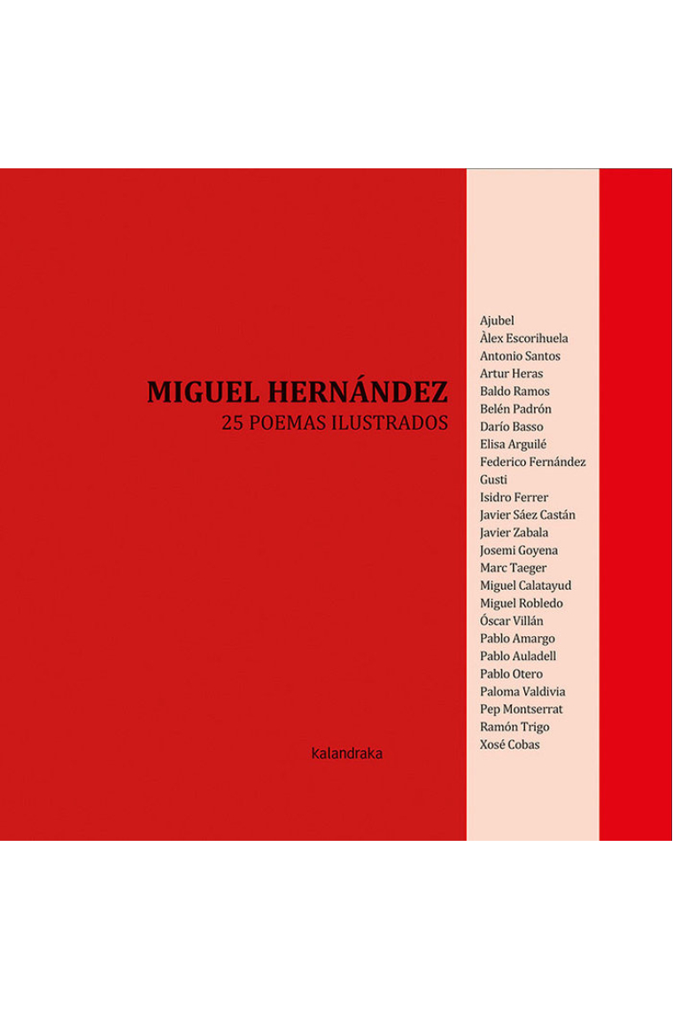 Miguel Hernández, 25 poemas ilustrados
