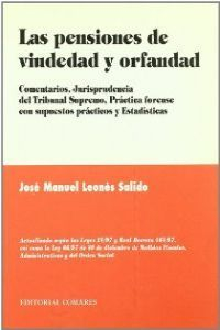 LAS PENSIONES DE VIUDEDAD Y ORFAND