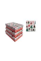 SET 3 CAJAS NAVIDAD BLANCA ARBOLES