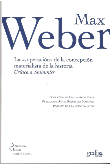 La superación de la concepción materialista de la historia. Crítica a Stammler