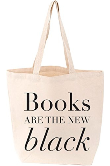 Books Are The New Black Love Lit Tote Bag