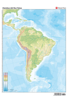 MAPA MUDO AMERICA SUR FISICO COLOR VICVAR0SED