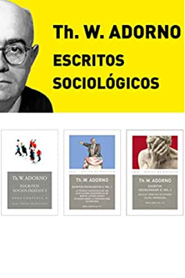 Pack Adorno Escritos Sociológicos (3 tomos)