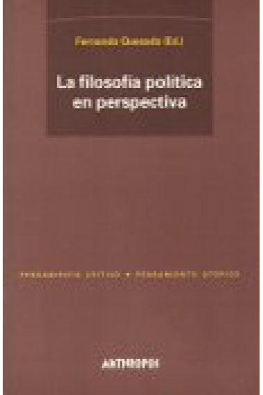 La filosofía política en perspectiva