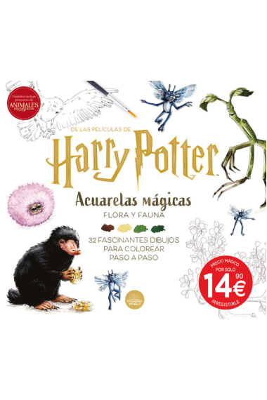 HARRY POTTER ACUARELAS MAGICAS FLORA Y FAUNA