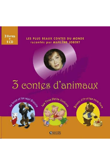 Coffret 3 contes d'animaux   CD (Le loup et les 7 biquets / Les trois petits cochons / Bouv¡cle d'or et les trois ours)