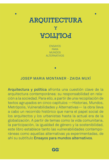 Arquitectura y política. Ensayos para mundos alternativos