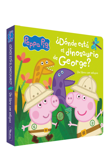 ¿Dónde está el dinosaurio de George? (Peppa Pig. Pequeñas manitas). Un libro de cartón con solapas