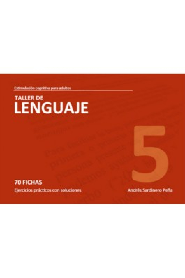 Estimulacion cognitiva para adultos : Taller de lenguaje 5