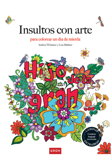 Insultos con arte para colorear un día de mierda