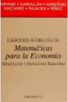 Ejercicios resueltos de matemáticas para la economía. Optimización y operaciones financieras.