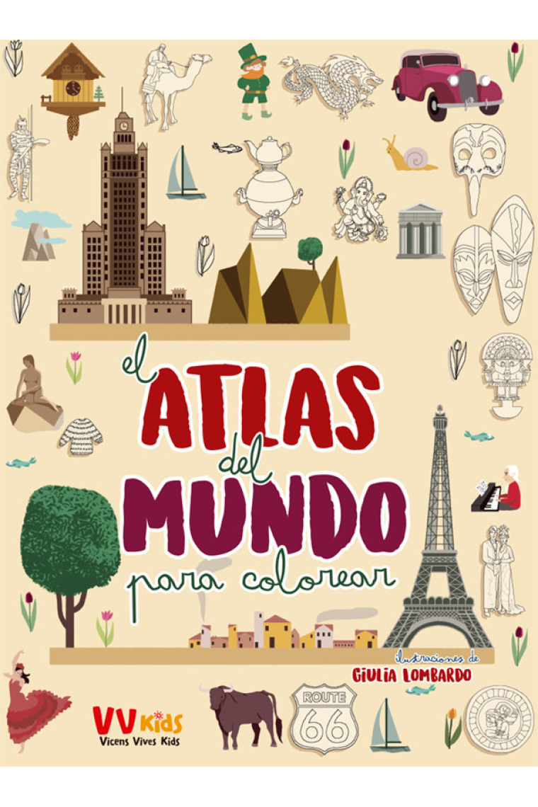 EL ATLAS DEL MUNDO PARA COLOREAR (VVKIDS)